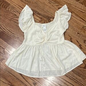 Japna Cream Puff Sleeve Top